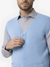 Maglia Gilet Uomo Blu, Celeste ed Ecru - Fusaro Antonio dal 1893 - Fusaro Antonio