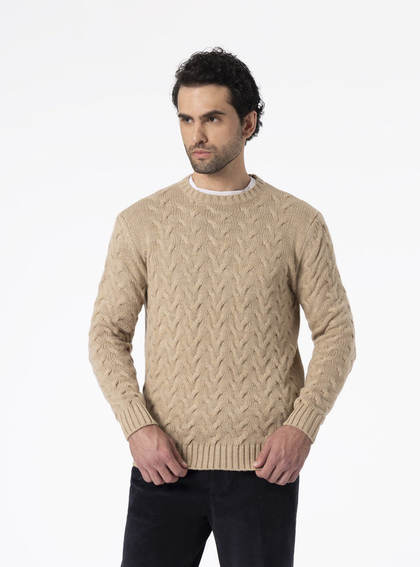 Maglia Girocollo in Misto Lana - Highclere - Fusaro Antonio dal 1893 - Fusaro Antonio