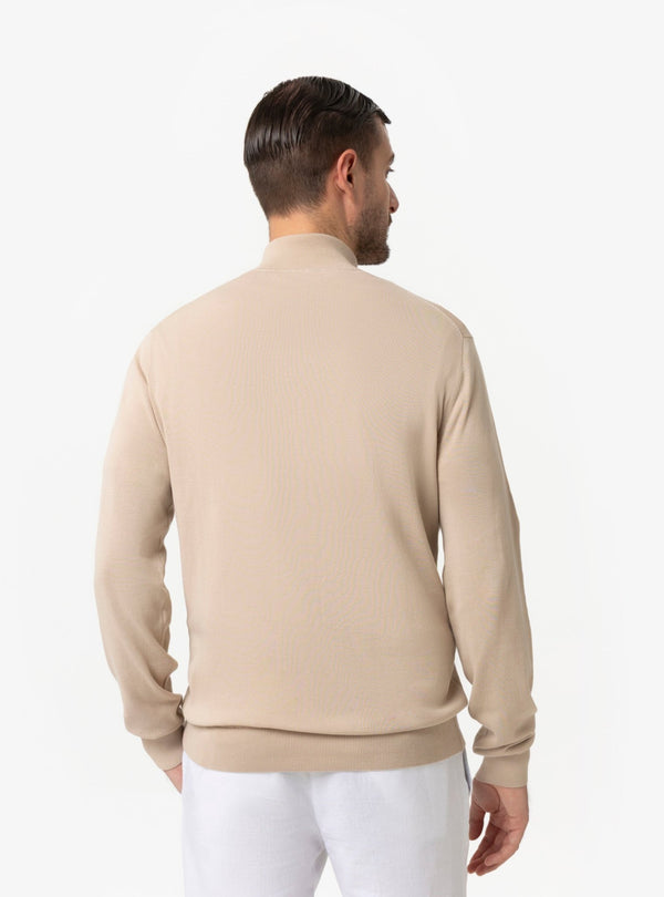 Maglia Mezza Zip Uomo in Cotone - Fusaro Antonio dal 1893 - Fusaro Antonio