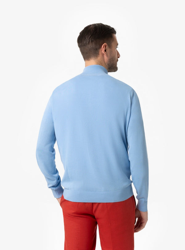 Maglia Mezza Zip Uomo in Cotone - Fusaro Antonio dal 1893 - Fusaro Antonio