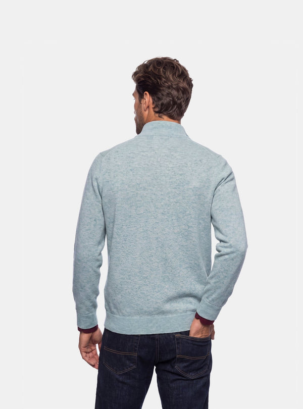 Maglia Mezza Zip Uomo in Misto Cashmere - Fusaro Antonio dal 1893 - Fusaro Antonio