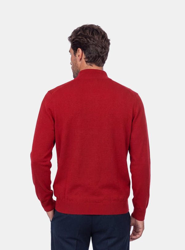 Maglia Mezza Zip Uomo in Misto Cashmere - Fusaro Antonio dal 1893 - Fusaro Antonio