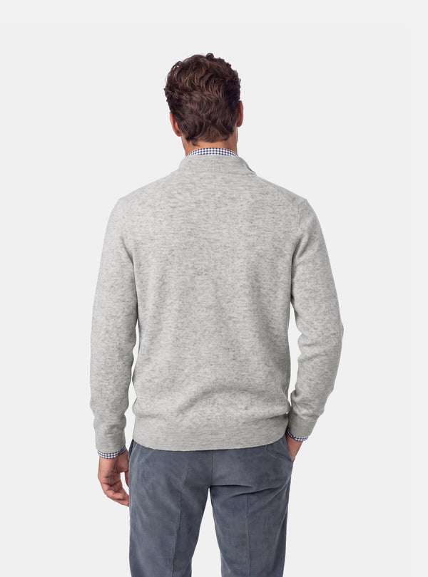 Maglia Mezza Zip Uomo in Misto Cashmere - Fusaro Antonio dal 1893 - Fusaro Antonio