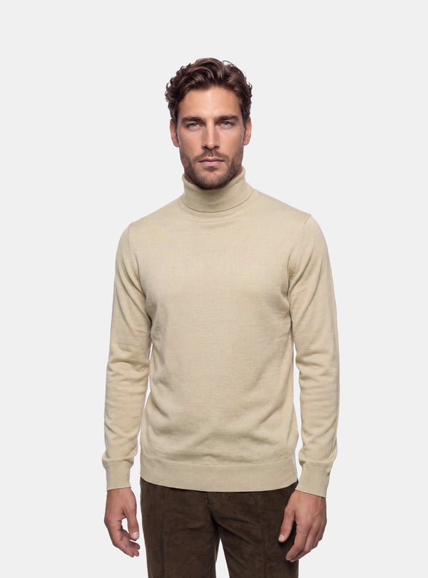 Maglione Uomo Collo Alto in Lana Merinos - Fusaro Antonio dal 1893 - Fusaro Antonio