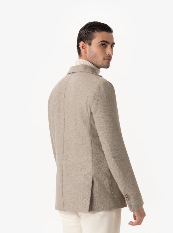 Mòlica – Giacca Uomo in Lana Follata Trama Corda - Fusaro Antonio dal 1893 - Fusaro Antonio