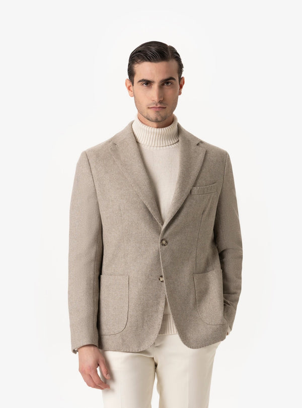 Mòlica – Giacca Uomo in Lana Follata Trama Corda - Fusaro Antonio dal 1893 - Fusaro Antonio