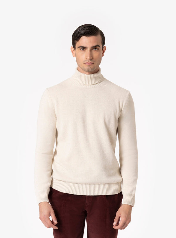 Neviera – Maglia Collo Alto Uomo in Lana e Cashmere - Fusaro Antonio dal 1893 - Fusaro Antonio