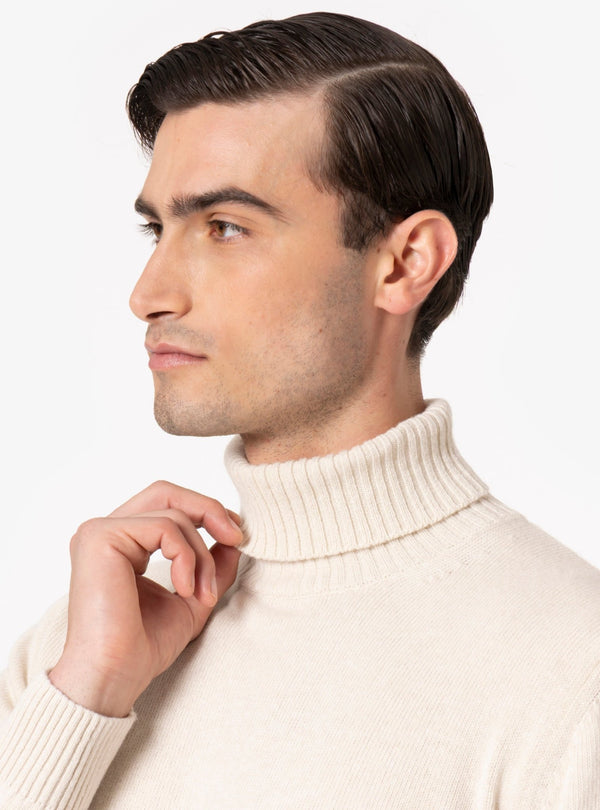 Neviera – Maglia Collo Alto Uomo in Lana e Cashmere - Fusaro Antonio dal 1893 - Fusaro Antonio