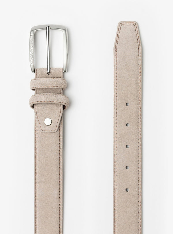 Oltremare – Cintura Uomo in Camoscio con Fibbia Classica - Fusaro Antonio dal 1893 - Fusaro Antonio