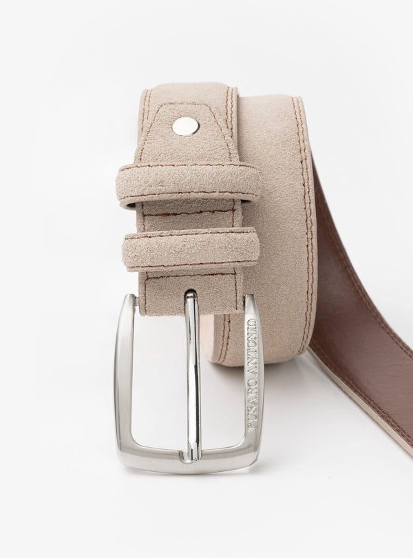 Oltremare – Cintura Uomo in Camoscio con Fibbia Classica - Fusaro Antonio dal 1893 - Fusaro Antonio