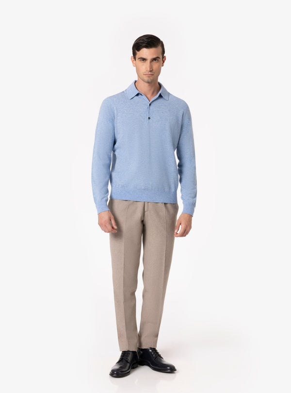 Ortisei – Maglia Polo Uomo in Lana e Cashmere - Fusaro Antonio dal 1893 - Fusaro Antonio
