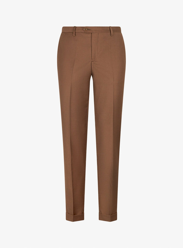 Pantalone in Tessuto di Tasmania con Tasche America e Risvolti - Voyager - Fusaro Antonio dal 1893 - Fusaro Antonio