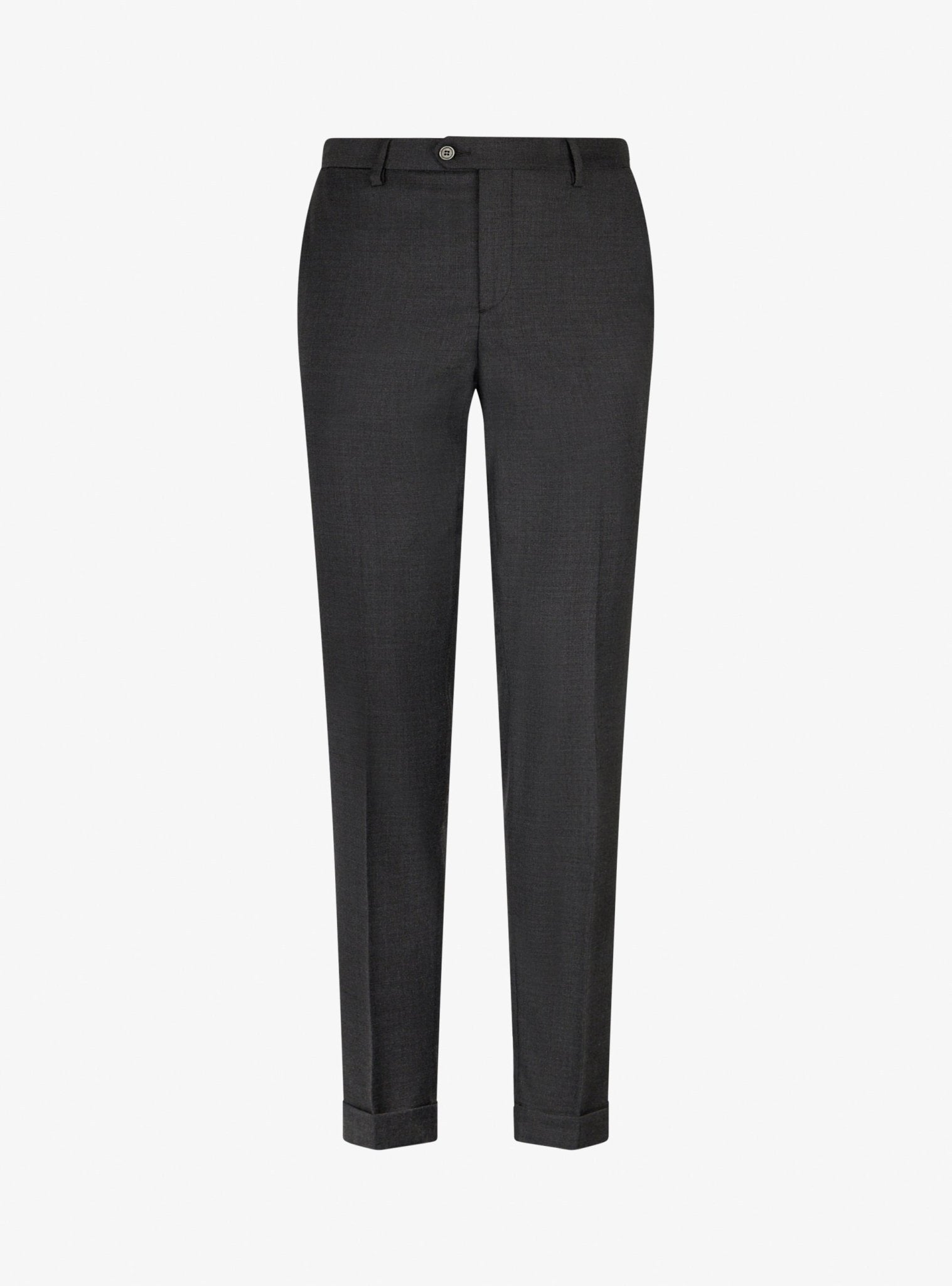 Abito monopetto uomo finestrato tono su tono pantalone con risvolto Abito monopetto uomo finestrato tono su tono pantalone con risvolto