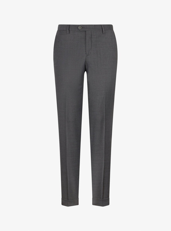 Pantalone in Tessuto di Tasmania con Tasche America e Risvolti - Voyager - Fusaro Antonio dal 1893 - Fusaro Antonio