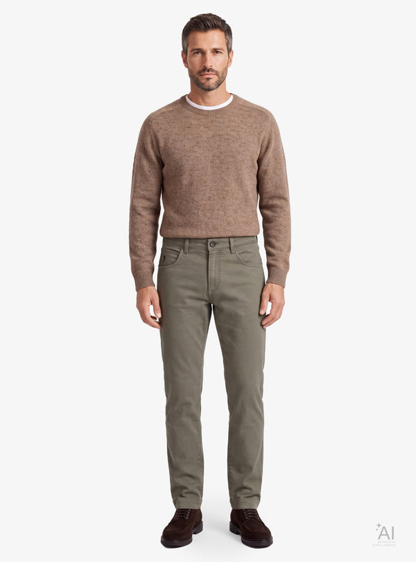 Pantalone Uomo 5 Tasche in Misto Cotone - Fusaro Antonio dal 1893 - Fusaro Antonio