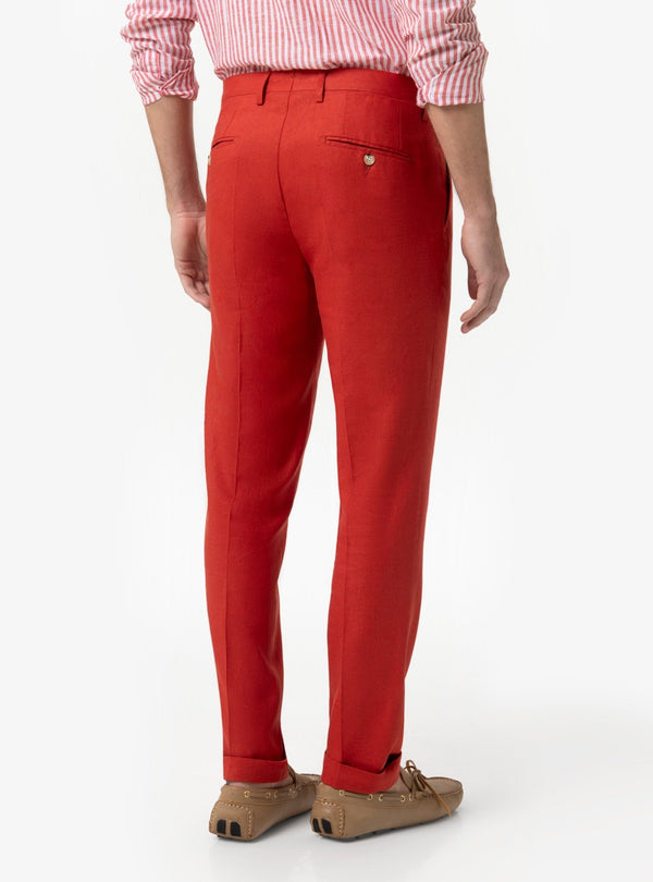 Pantalone Uomo con Taschino in Misto Lino - Fusaro Antonio dal 1893 - Fusaro Antonio