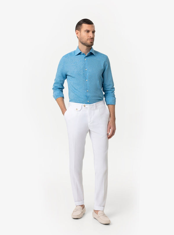 Pantalone Uomo con Taschino in Misto Lino - Fusaro Antonio dal 1893 - Fusaro Antonio