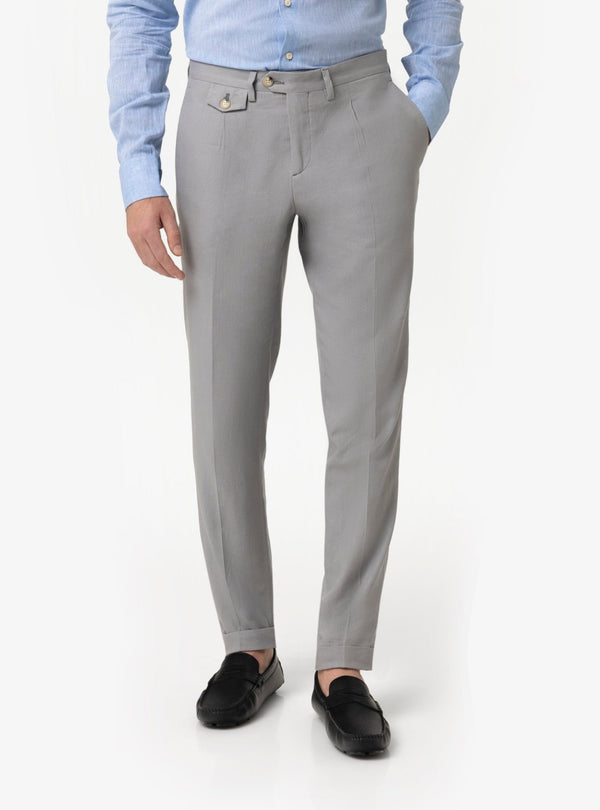 Pantalone Uomo con Taschino in Misto Lino - Fusaro Antonio dal 1893 - Fusaro Antonio
