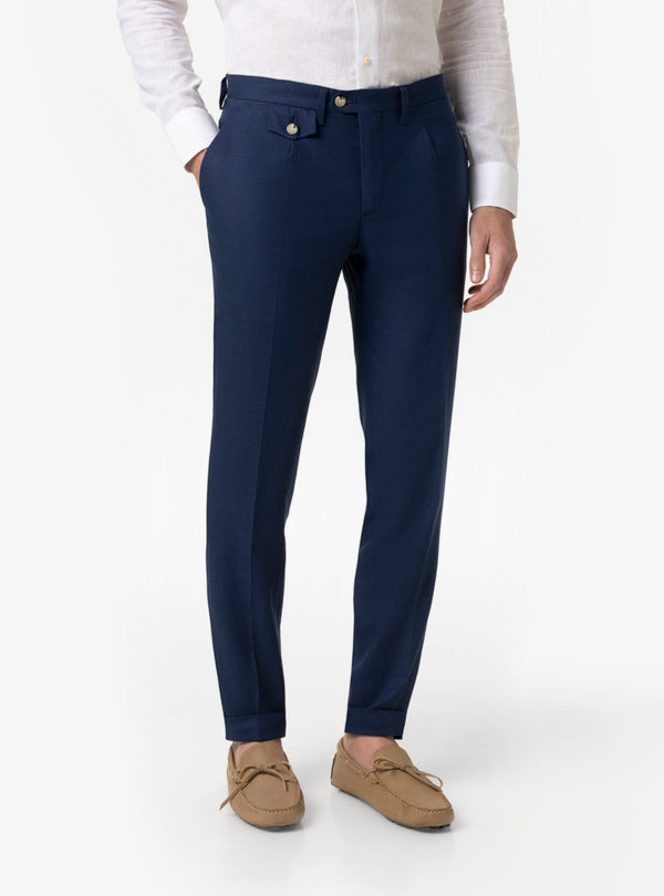 Pantalone Uomo con Taschino in Misto Lino - Fusaro Antonio dal 1893 - Fusaro Antonio