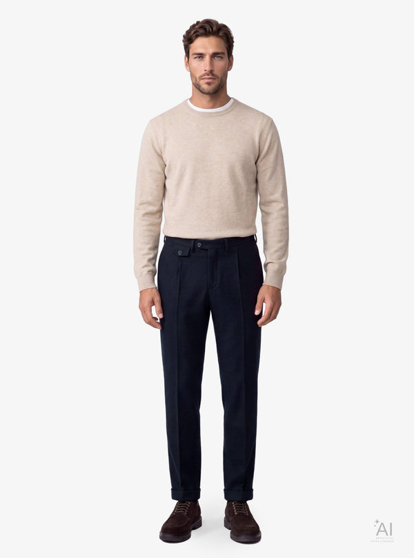 Pantalone Uomo Resca in Flanella di Lana - Fusaro Antonio dal 1893 - Fusaro Antonio