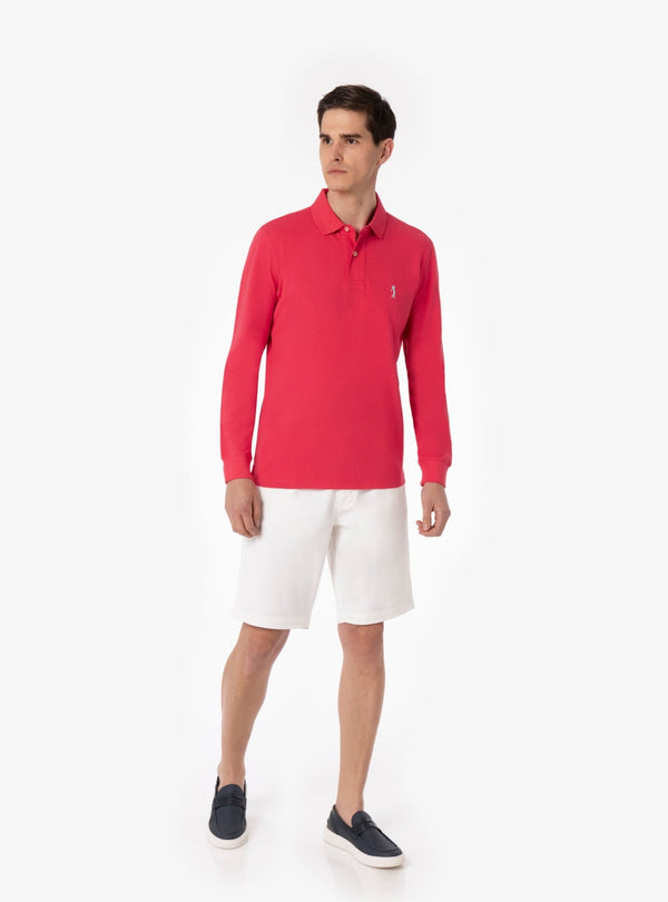 Polo in Cotone Piquet Manica Lunga - Gadd - Fusaro Antonio dal 1893 - Fusaro Antonio