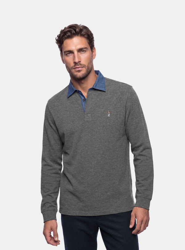 Polo Uomo Manica Lunga in Cotone - Fusaro Antonio dal 1893 - Fusaro Antonio