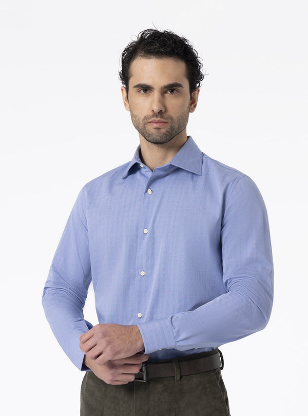 Ravenna – Camicia Uomo Regular Fit a Manica Lunga con Collo Francese - Fusaro Antonio dal 1893 - Fusaro Antonio