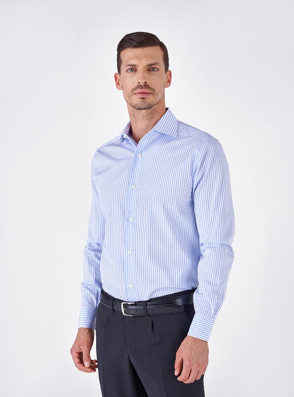 Ravenna – Camicia Uomo Regular Fit a Manica Lunga con Collo Francese - Fusaro Antonio dal 1893 - Fusaro Antonio