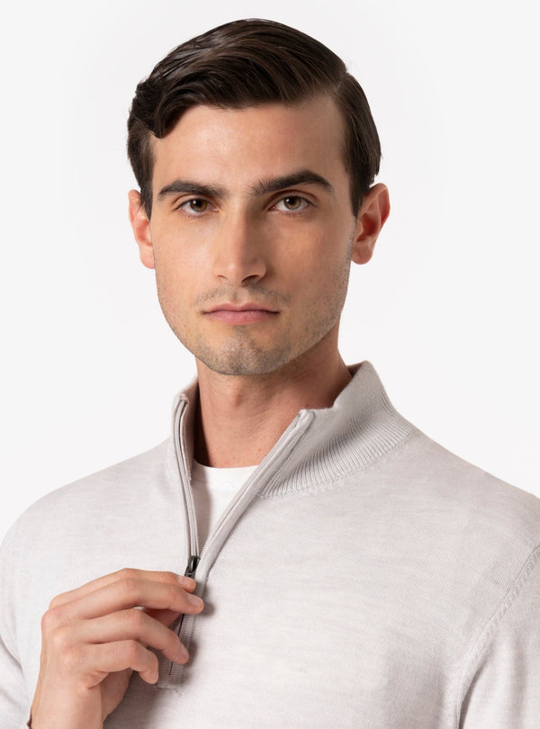 Selvino – Maglia Uomo Mezza Zip in Lana Merinos - Fusaro Antonio dal 1893 - Fusaro Antonio