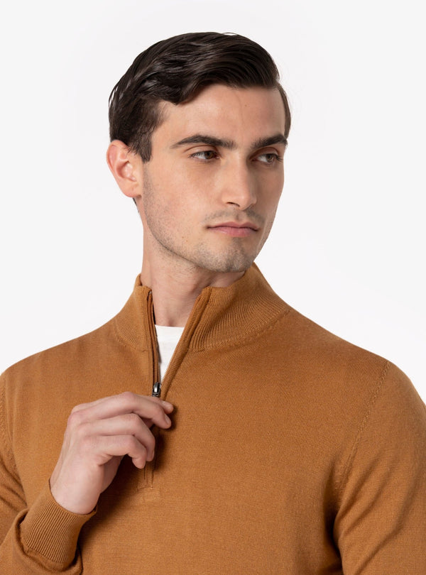 Selvino – Maglia Uomo Mezza Zip in Lana Merinos - Fusaro Antonio dal 1893 - Fusaro Antonio