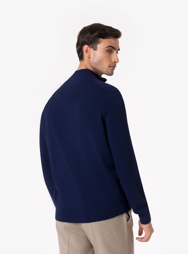 Sibari – Maglia Uomo Mezza Zip in Lana e Cashmere - Fusaro Antonio dal 1893 - Fusaro Antonio