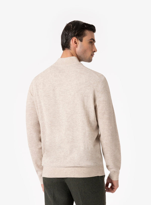 Sibari – Maglia Uomo Mezza Zip in Lana e Cashmere - Fusaro Antonio dal 1893 - Fusaro Antonio