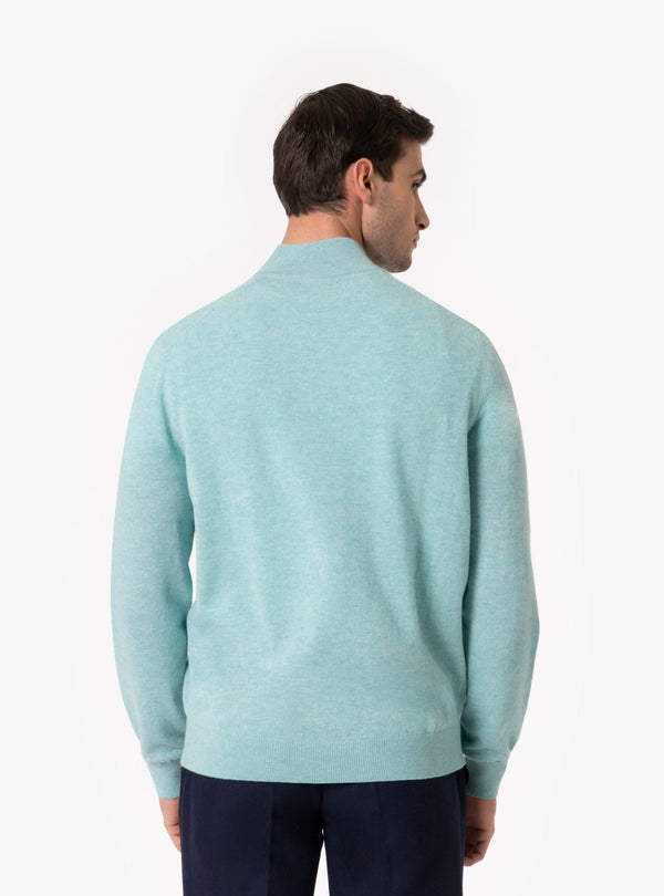 Sibari – Maglia Uomo Mezza Zip in Lana e Cashmere - Fusaro Antonio dal 1893 - Fusaro Antonio