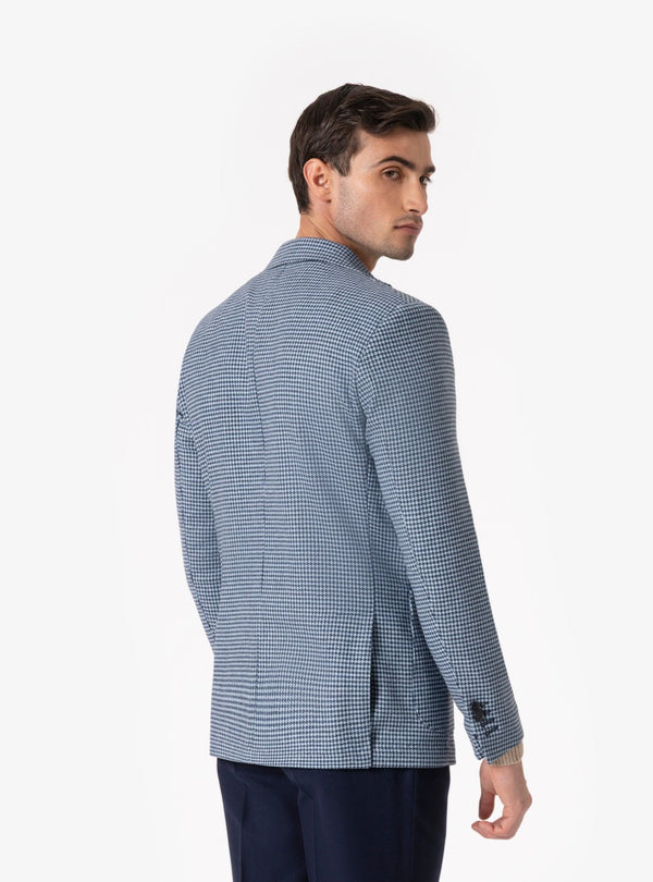 Siena – Giacca Uomo in Lana con Motivo Pied de Poule - Fusaro Antonio dal 1893 - Fusaro Antonio