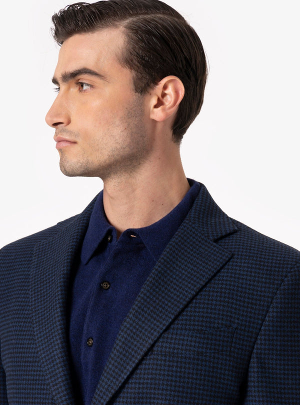 Siena – Giacca Uomo in Lana con Motivo Pied de Poule - Fusaro Antonio dal 1893 - Fusaro Antonio