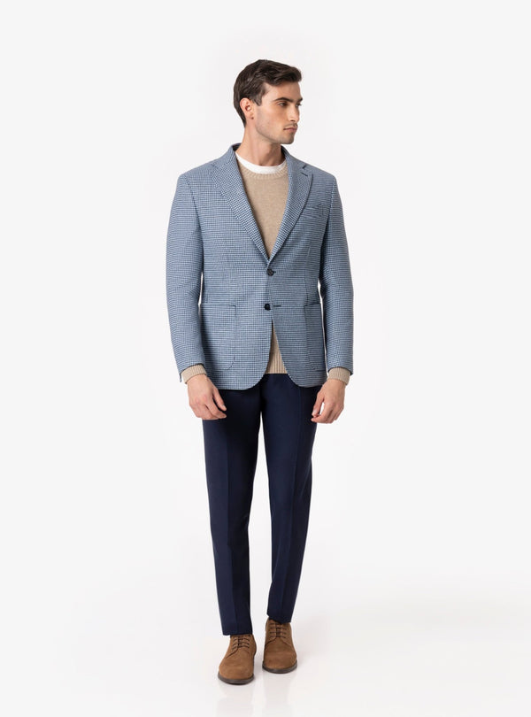 Siena – Giacca Uomo in Lana con Motivo Pied de Poule - Fusaro Antonio dal 1893 - Fusaro Antonio