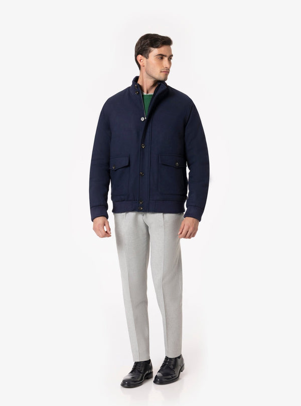 Stelvio – Giubbino Bomber Uomo in Lana Misto - Fusaro Antonio dal 1893 - Fusaro Antonio