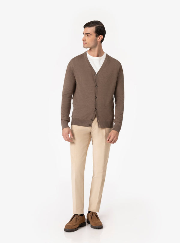 Trento – Cardigan Uomo in Lana Merino - Fusaro Antonio dal 1893 - Fusaro Antonio