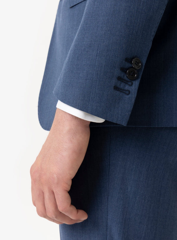 Valgrande – Abito uomo in tinta unita lana tasmania con tasche a pattina - Fusaro Antonio dal 1893 - Fusaro Antonio