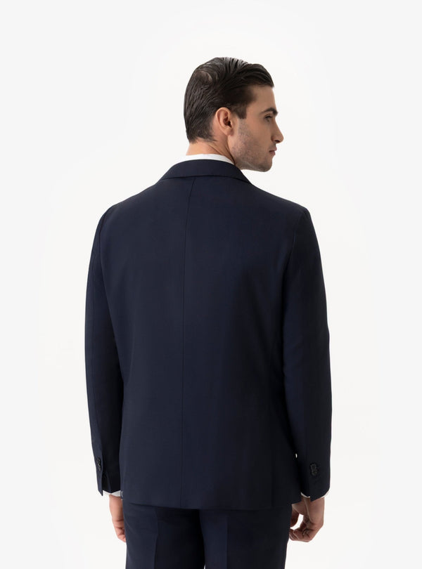 Valgrande – Abito uomo in tinta unita lana tasmania con tasche a pattina - Fusaro Antonio dal 1893 - Fusaro Antonio