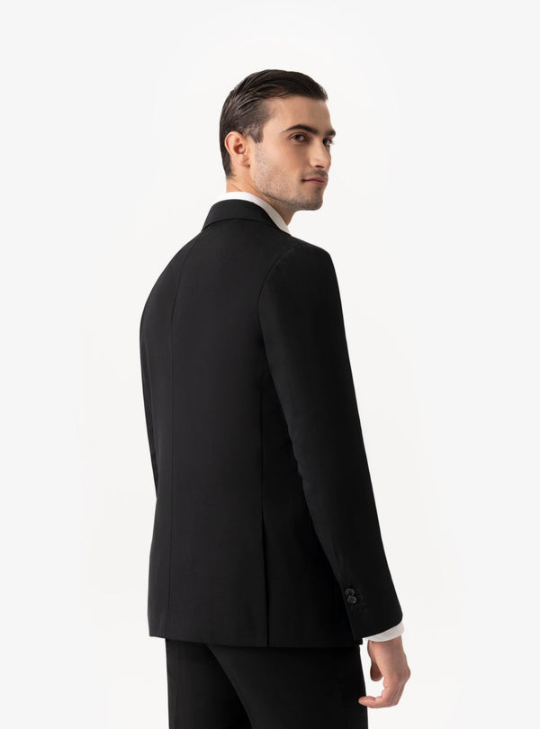 Valgrande – Abito uomo in tinta unita lana tasmania con tasche a pattina - Fusaro Antonio dal 1893 - Fusaro Antonio