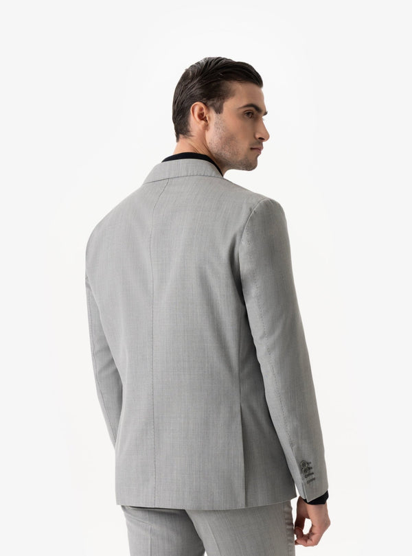 Valgrande – Abito uomo in tinta unita lana tasmania con tasche a pattina - Fusaro Antonio dal 1893 - Fusaro Antonio