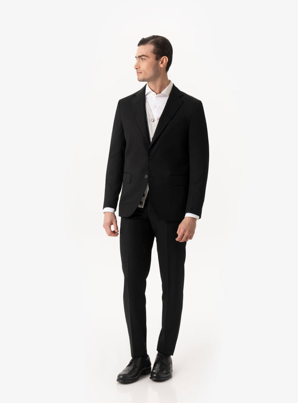 Valgrande – Abito uomo in tinta unita lana tasmania con tasche a pattina - Fusaro Antonio dal 1893 - Fusaro Antonio