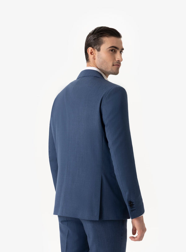 Valgrande – Abito uomo in tinta unita lana tasmania con tasche a pattina - Fusaro Antonio dal 1893 - Fusaro Antonio