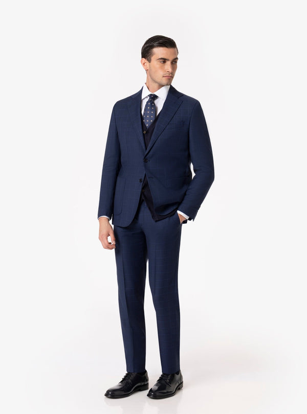 Verona – Abito Uomo in Lana a Quadri con Tasche a Toppa - Fusaro Antonio dal 1893 - Fusaro Antonio