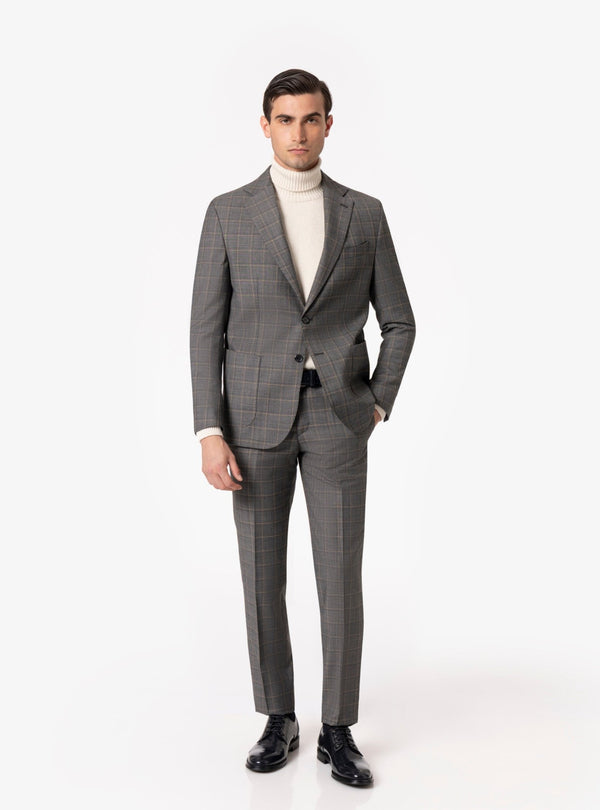 Verona – Abito Uomo in Lana a Quadri con Tasche a Toppa - Fusaro Antonio dal 1893 - Fusaro Antonio