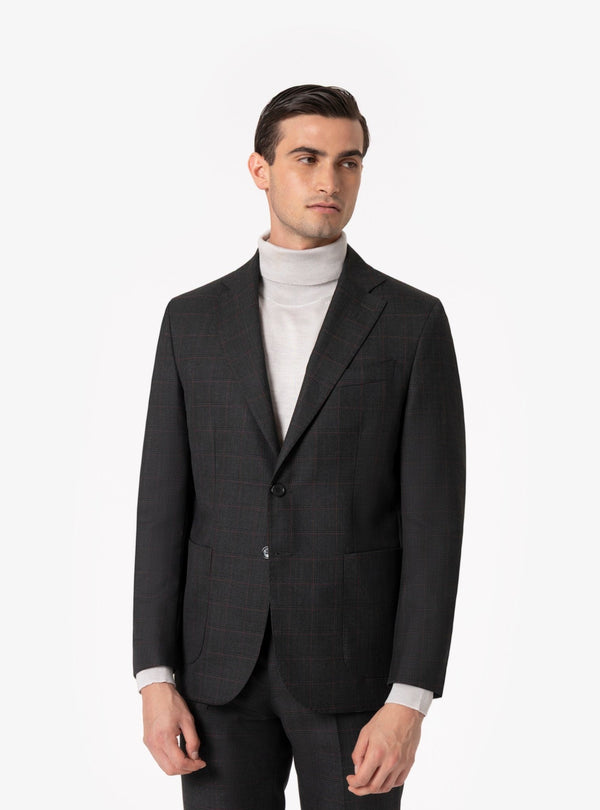 Verona – Abito Uomo in Lana a Quadri con Tasche a Toppa - Fusaro Antonio dal 1893 - Fusaro Antonio