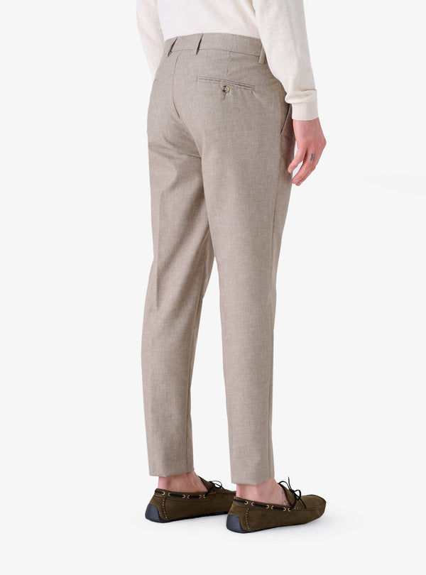 Pantalone Slim in lino cotone - Tod