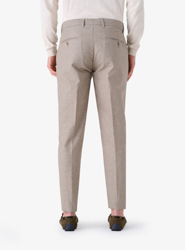 Pantalone Slim in lino cotone - Tod