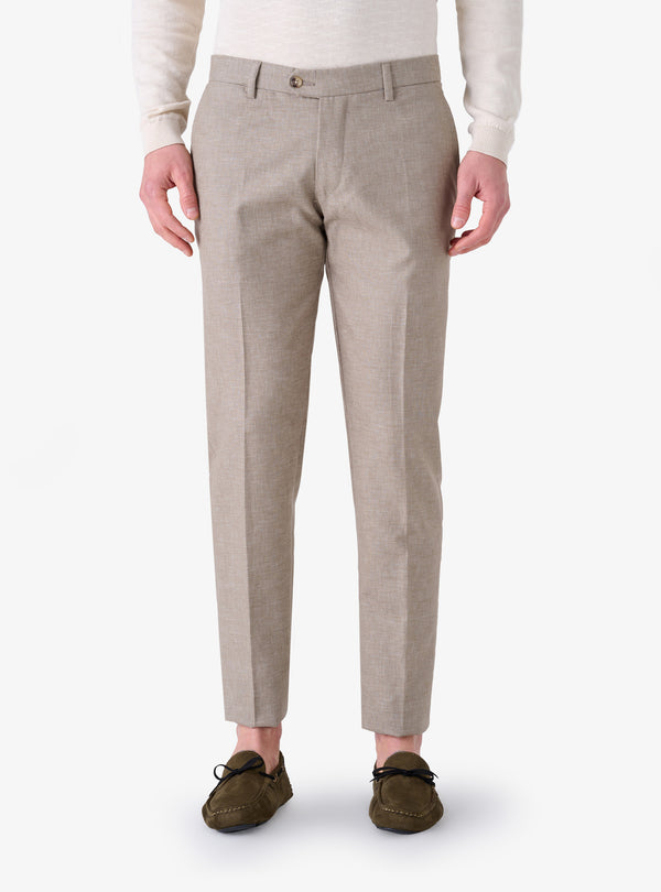 Pantalone Slim in lino cotone - Tod